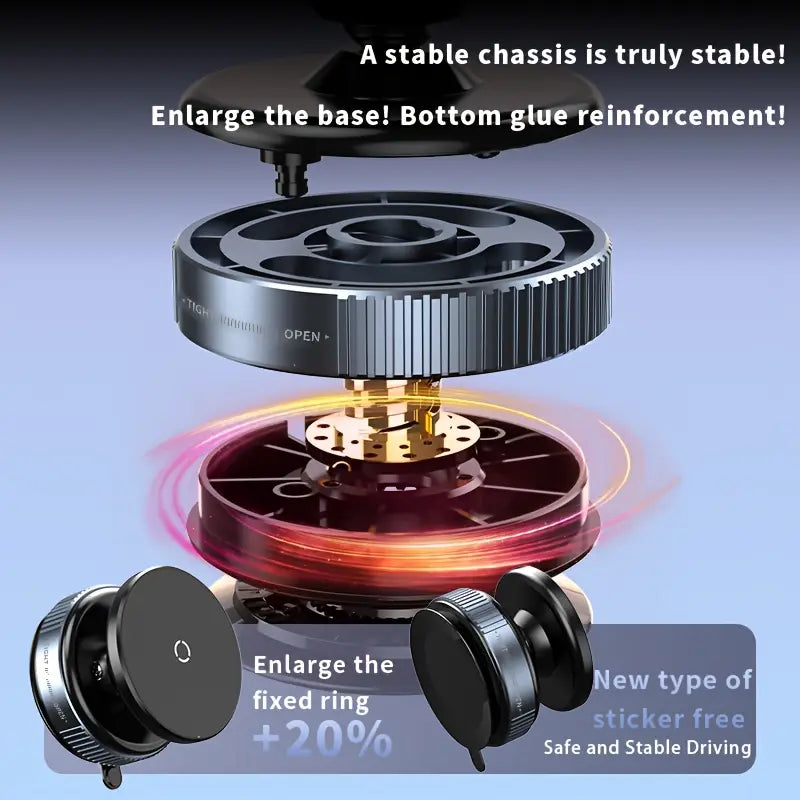 K009 Vacuum Suction Phone Mount for Car Wireless Stand Magnetic Phone Holder