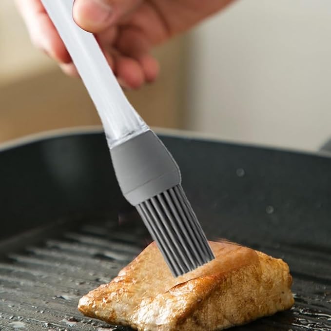2pcs Silicone Cooking Oil & Butter Brushes - Heat-Resistant Up to 446°F, Non-Scratch Basting Brushes for Grilling, Baking, Indoor & Outdoor Use