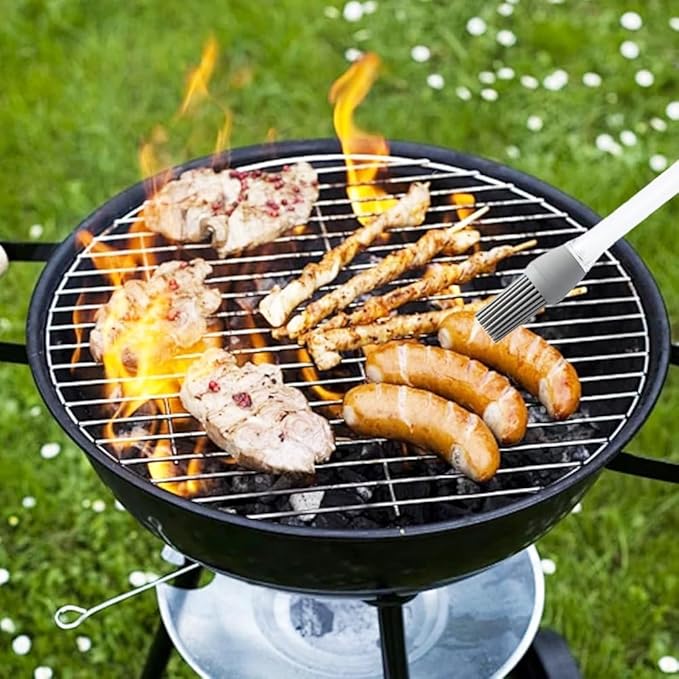 2pcs Silicone Cooking Oil & Butter Brushes - Heat-Resistant Up to 446°F, Non-Scratch Basting Brushes for Grilling, Baking, Indoor & Outdoor Use