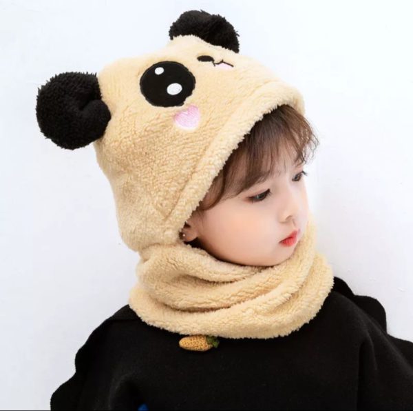 Stay Warm in Style: Beanie Wool Cap with Attached Neck Warmer 🎩🧣