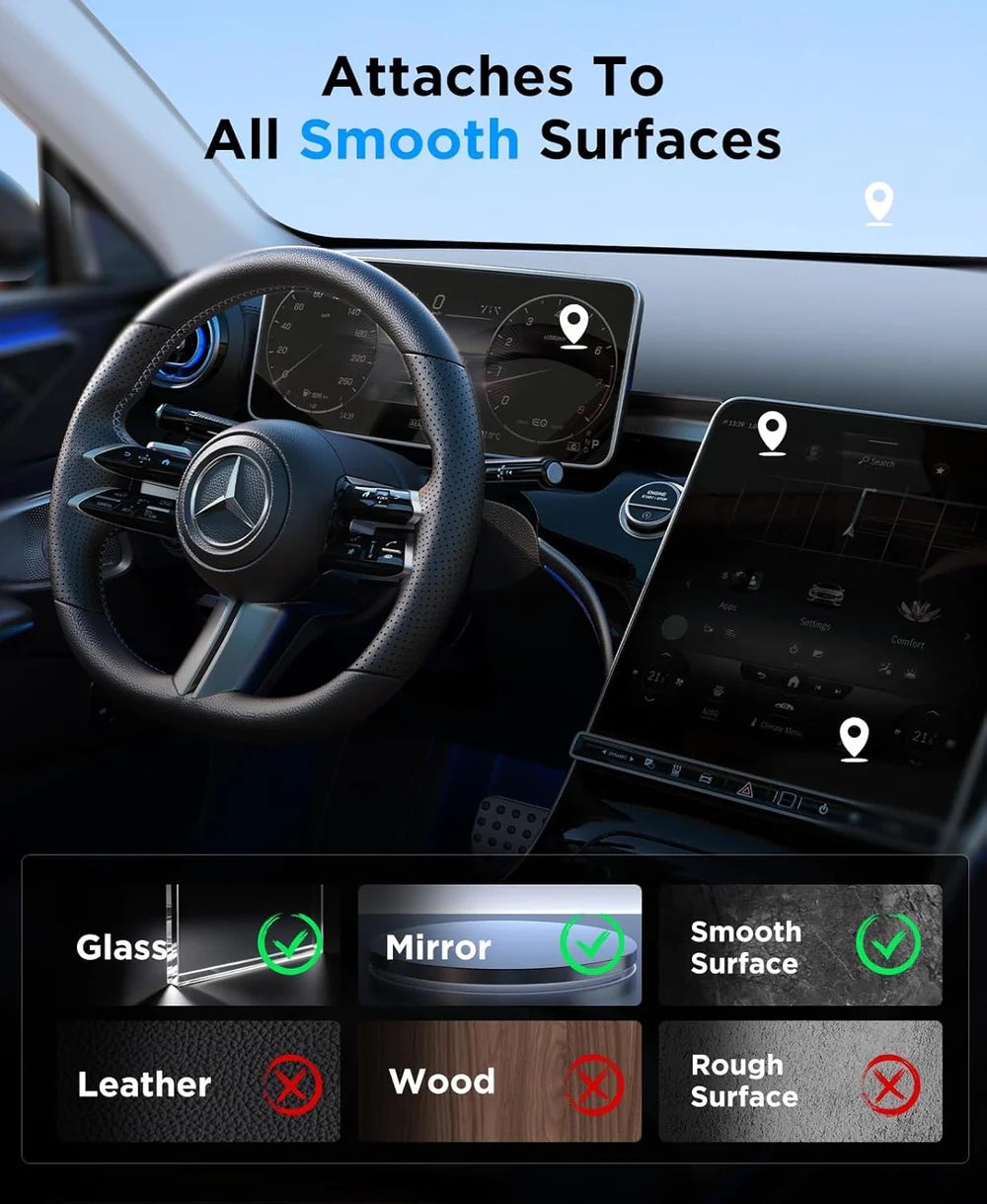 K009 Vacuum Suction Phone Mount for Car Wireless Stand Magnetic Phone Holder