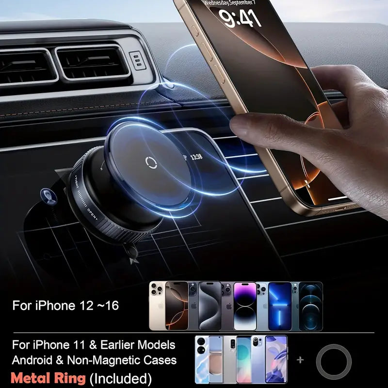 K009 Vacuum Suction Phone Mount for Car Wireless Stand Magnetic Phone Holder