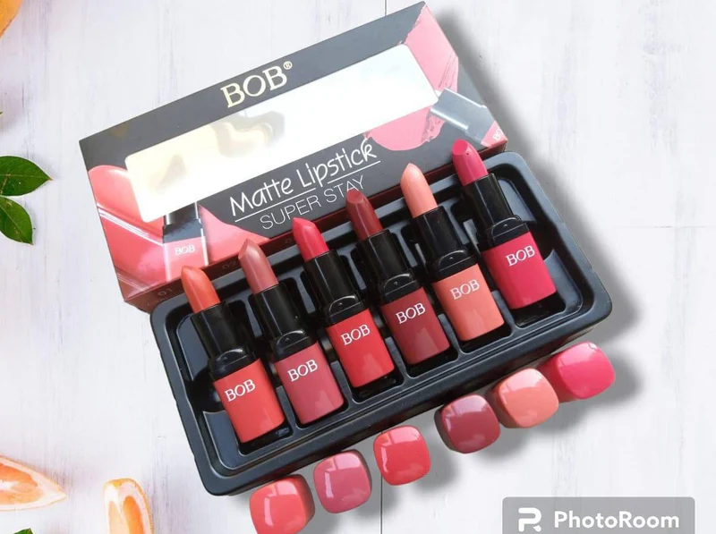 Original BOB Matte Lipstick Super Stay - pack of 6 lipsticks Shade