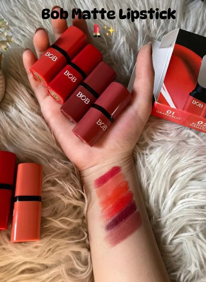 Original BOB Matte Lipstick Super Stay - pack of 6 lipsticks Shade