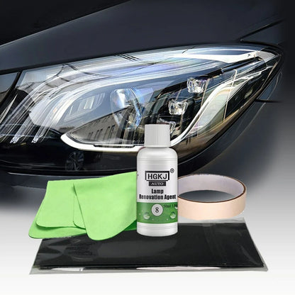HGKJ 8 Car Headlight Polishing Head Lamp Polish Restoration Renovation Kit
