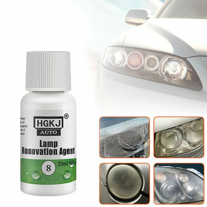 HGKJ 8 Car Headlight Polishing Head Lamp Polish Restoration Renovation Kit